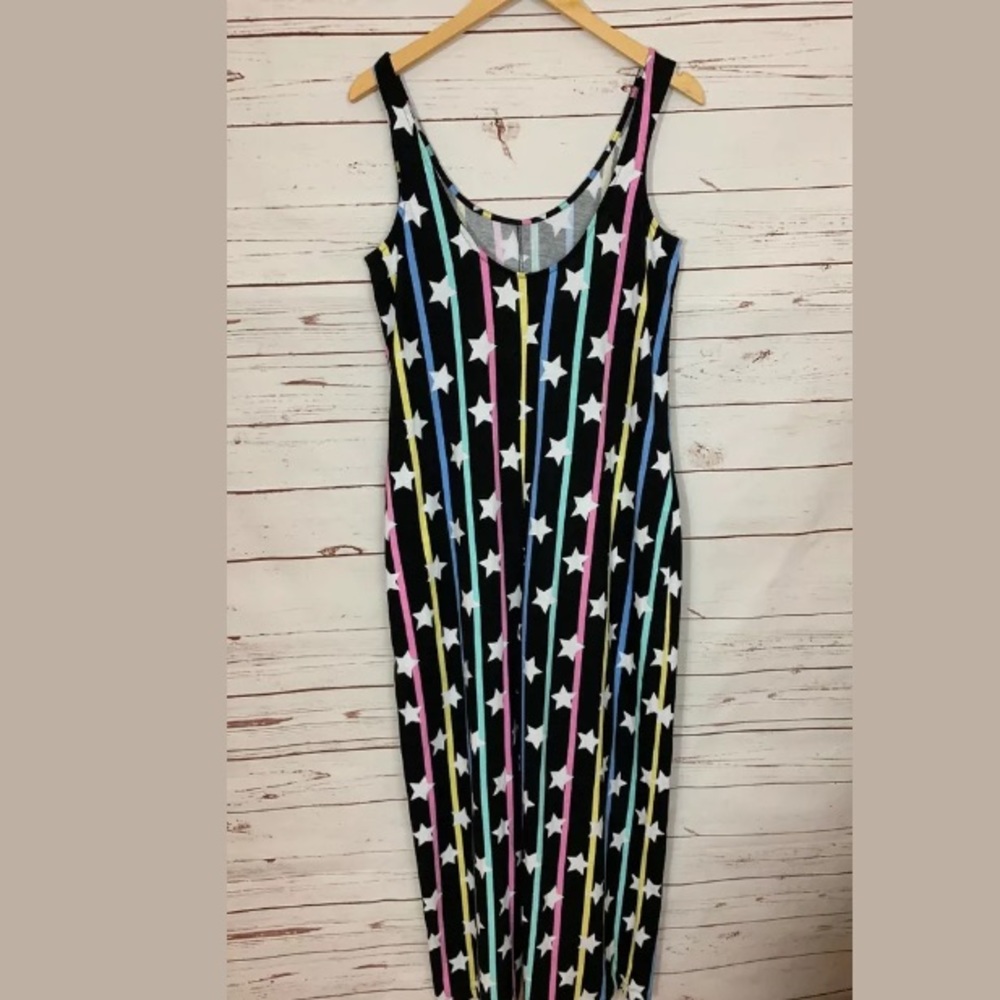 ASOS Star & Stripe Wide Leg Sleeveless Jumpsuit - Picture 5 of 8